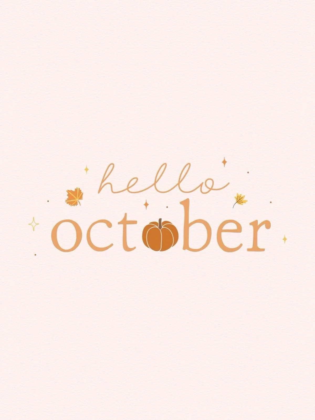 Hello October! Wishing that this new month be as bright as the sun, as cheerful...