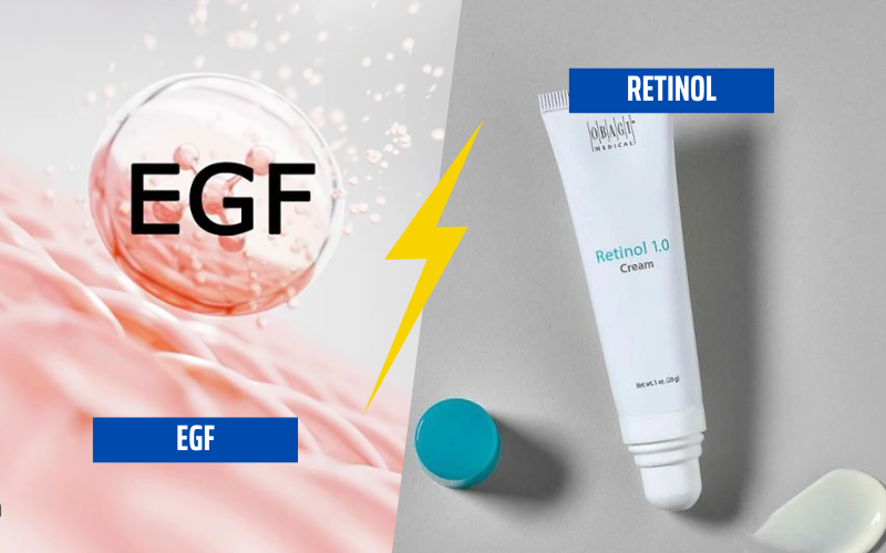 sự khác nhau của retinol và egf là gì