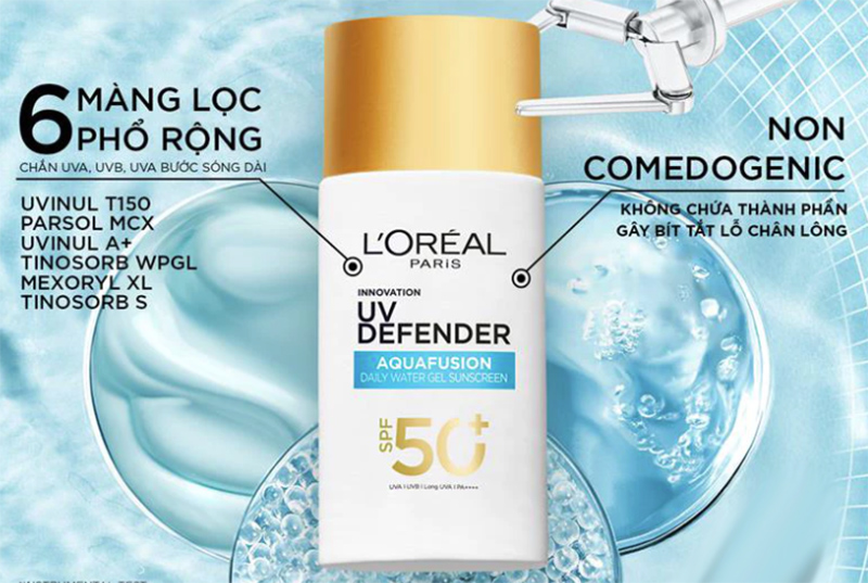 thành phần kem chống nắng l'oreal vạch xanh