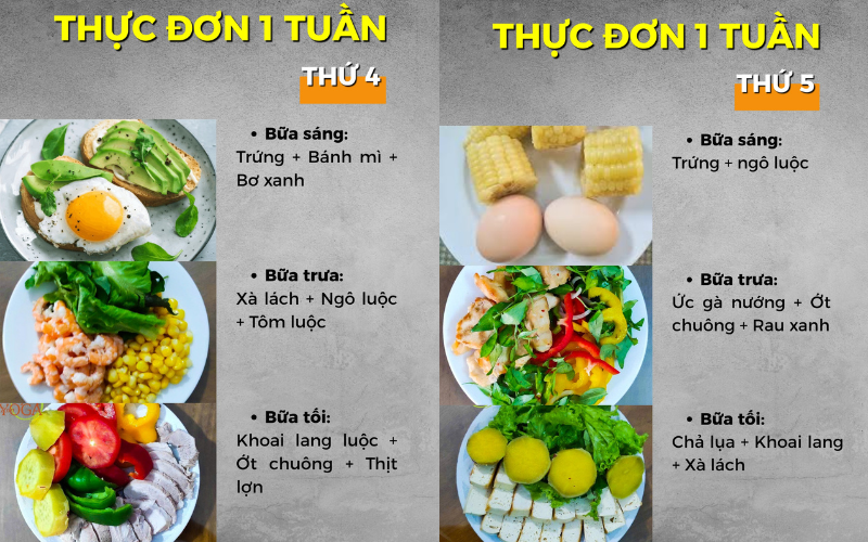 thực đơn ăn kiêng 10