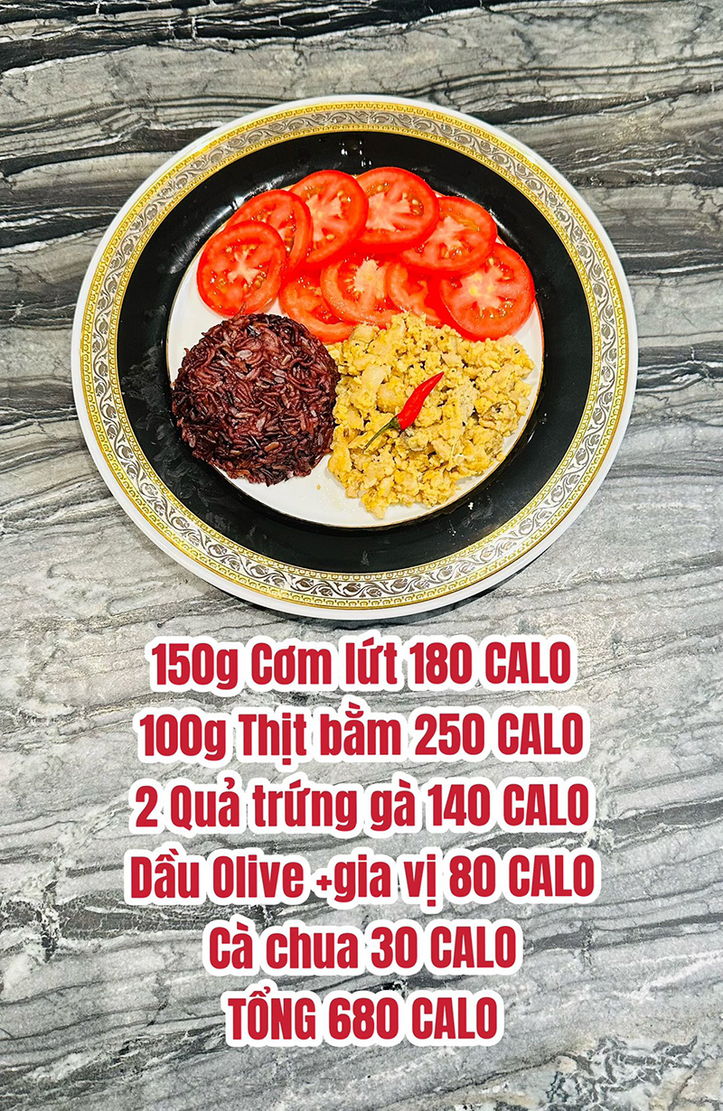 Thực đơn giảm cân cô Thiên Kim 20