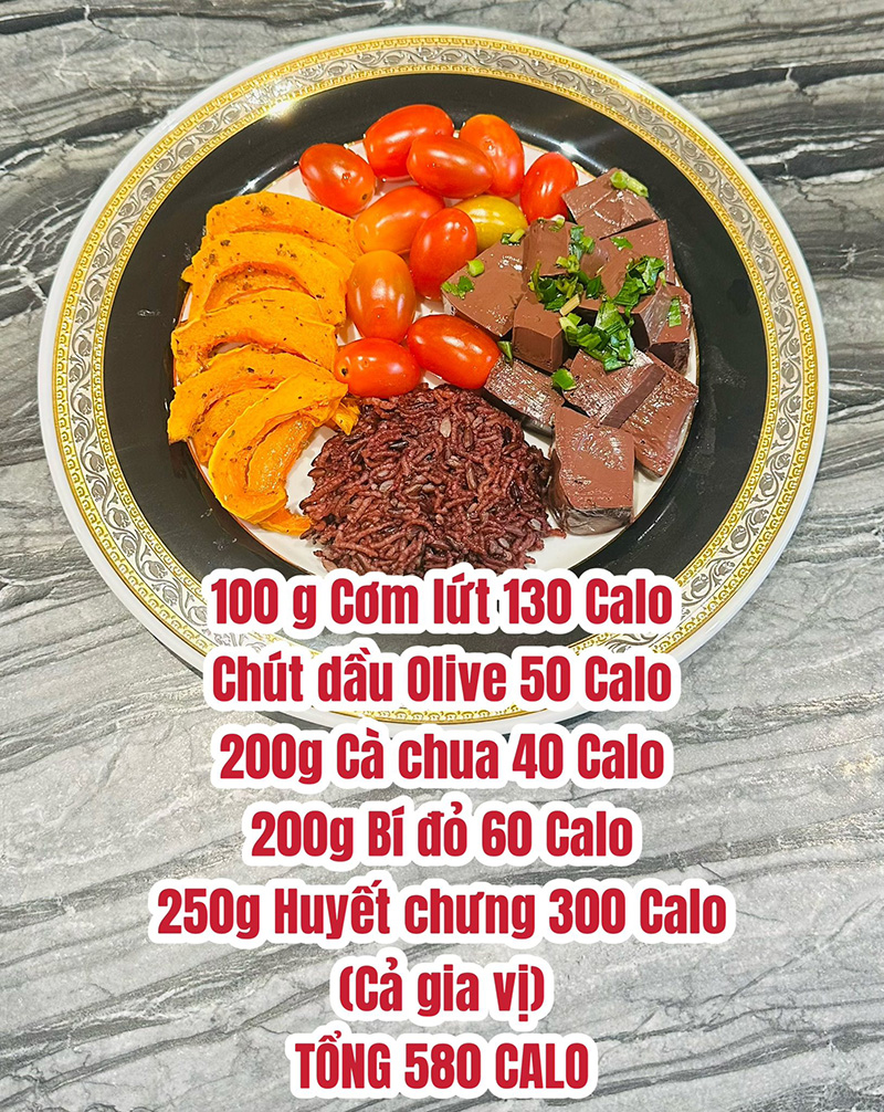 Thực đơn giảm cân cô Thiên Kim 25