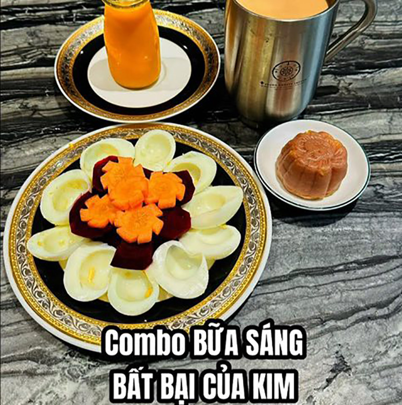 Thực đơn giảm cân cô Thiên Kim sáng 4