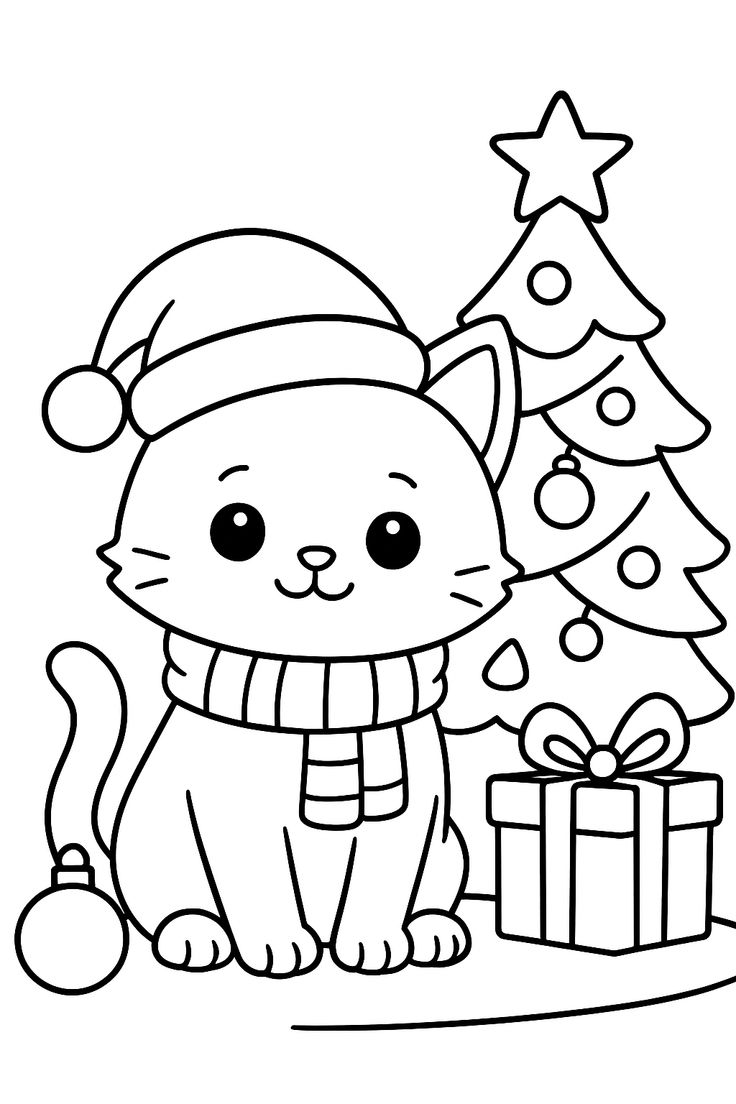 trang tô màu giang sinh cho bé 5