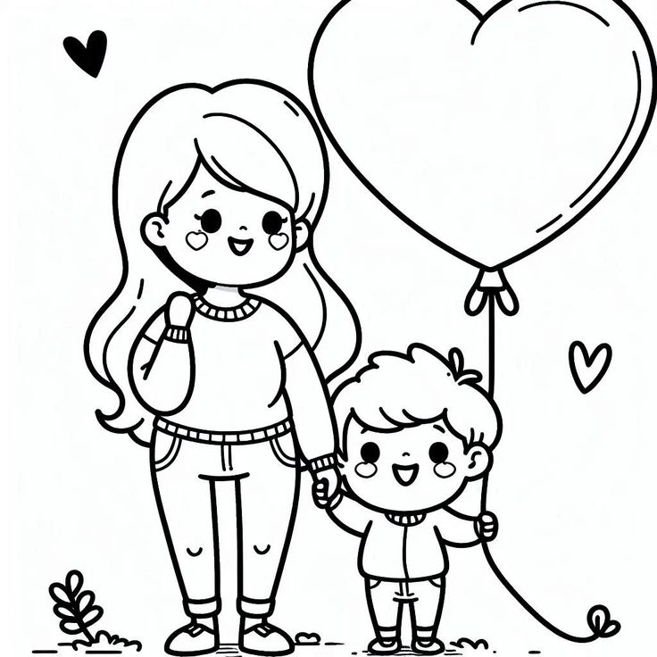 tranh tô màu 20 10 tặng mẹ 11