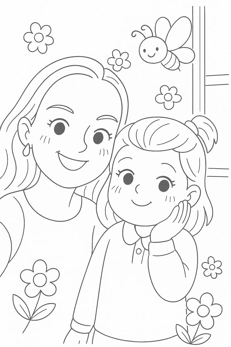 tranh tô màu 20 10 tặng mẹ 15