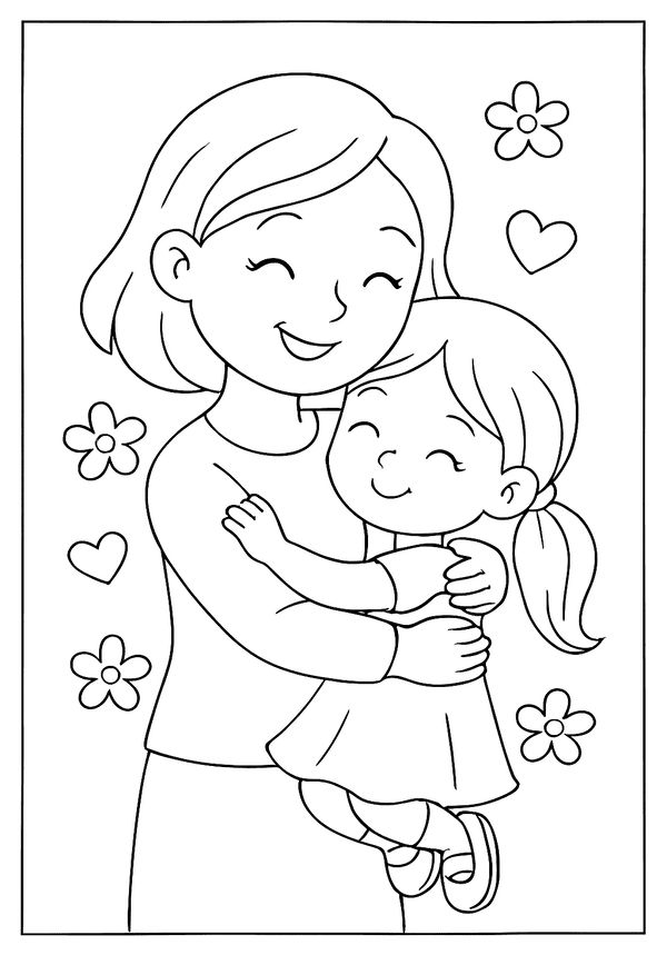 tranh tô màu 20 10 tặng mẹ 16