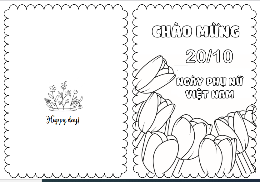 tranh tô màu 20 10 tặng mẹ 30