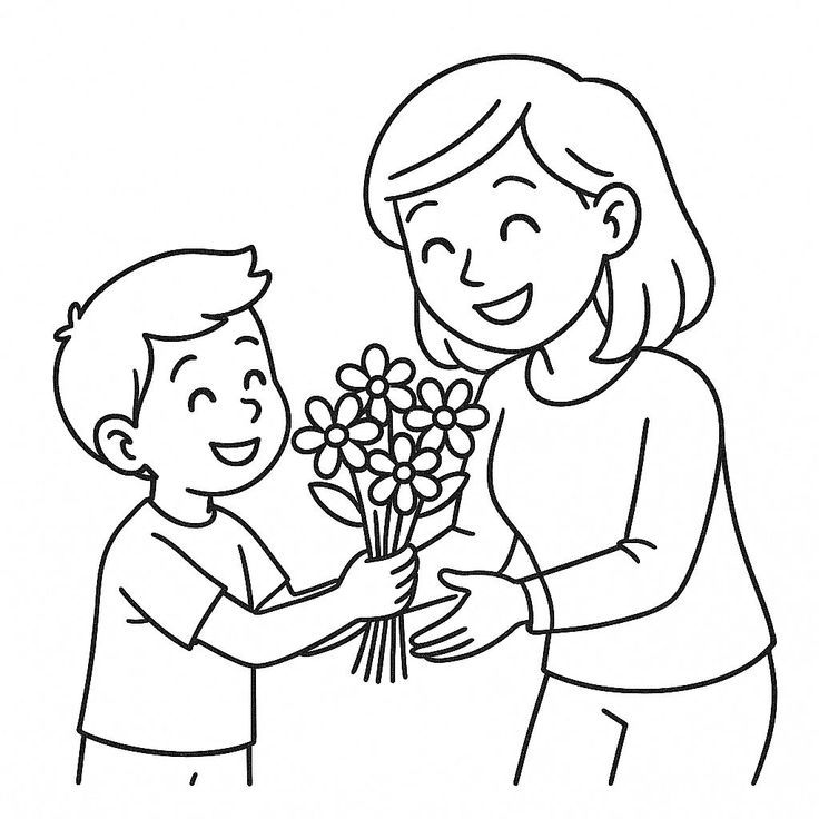 tranh tô màu 20 10 tặng mẹ 9