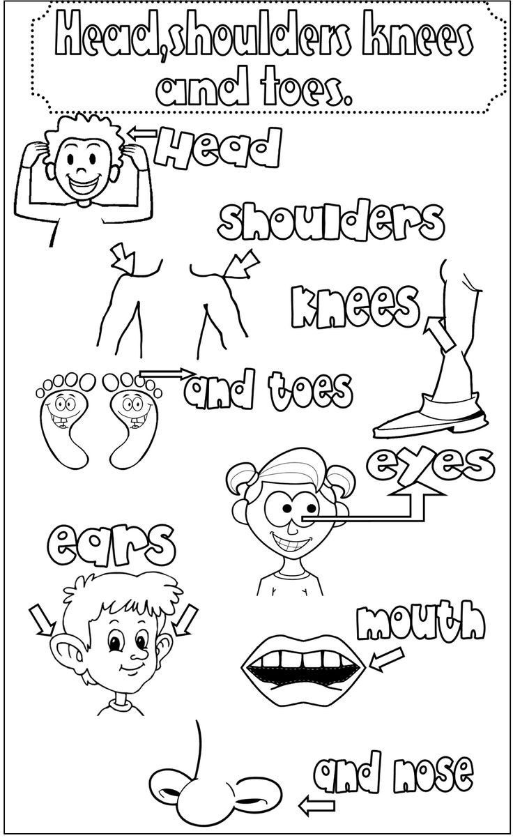 tranh tô màu các bộ phận trên cơ thể 9