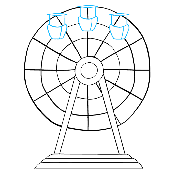 Tranh tô màu đu quay 3