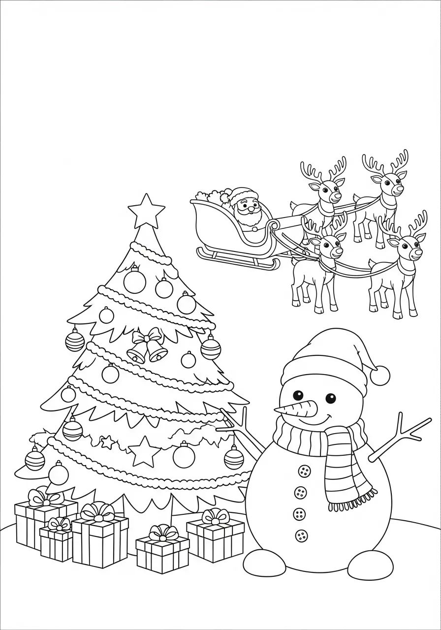 tranh tô màu giáng sinh cho bé 12