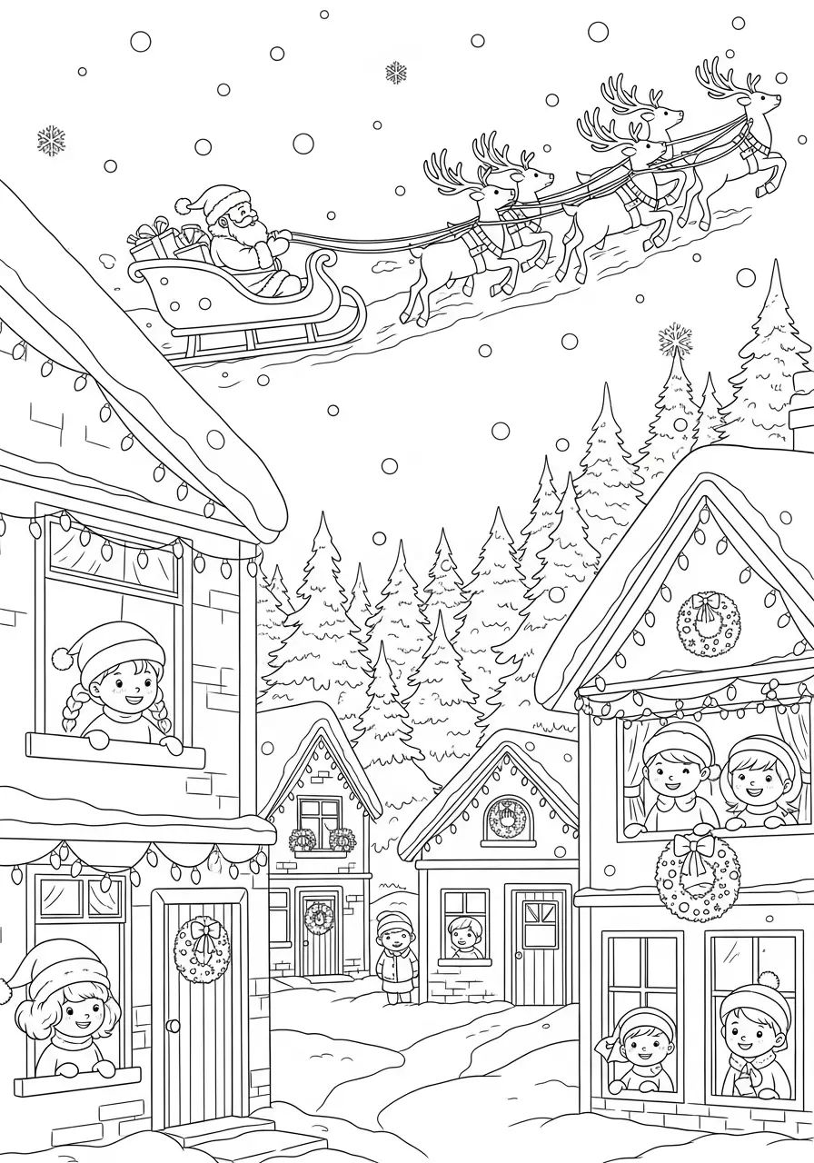 tranh tô màu giáng sinh đẹp 3