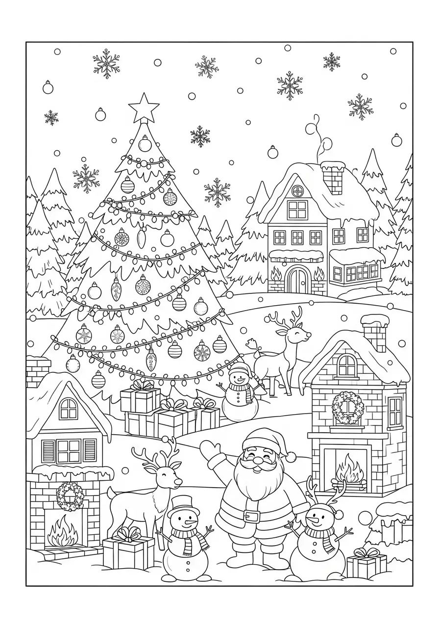 tranh tô màu giáng sinh đẹp 4