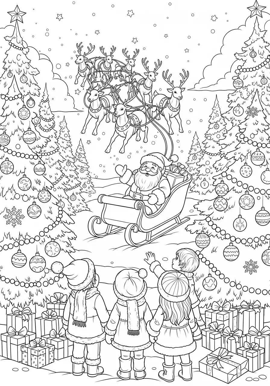 tranh tô màu giáng sinh đẹp 6
