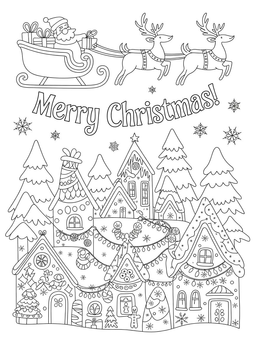 tranh tô màu giáng sinh đẹp 7