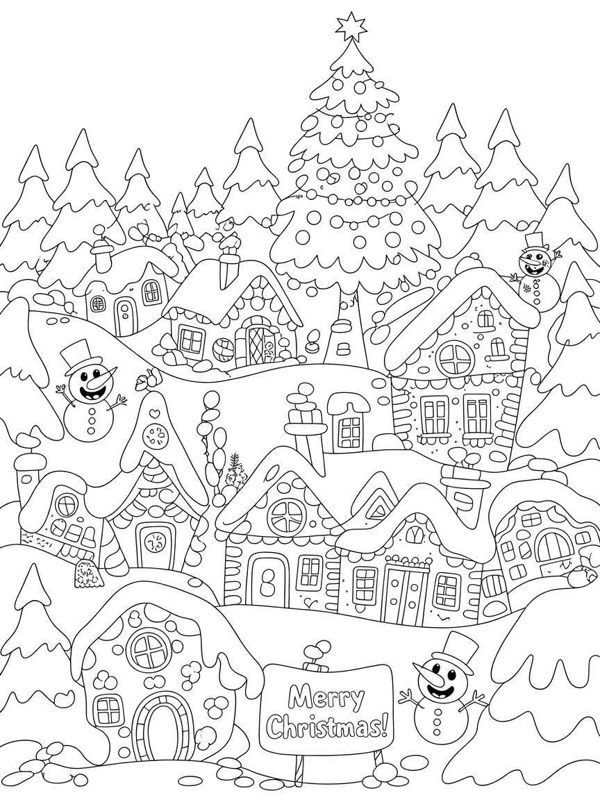 tranh tô màu giáng sinh đẹp 8