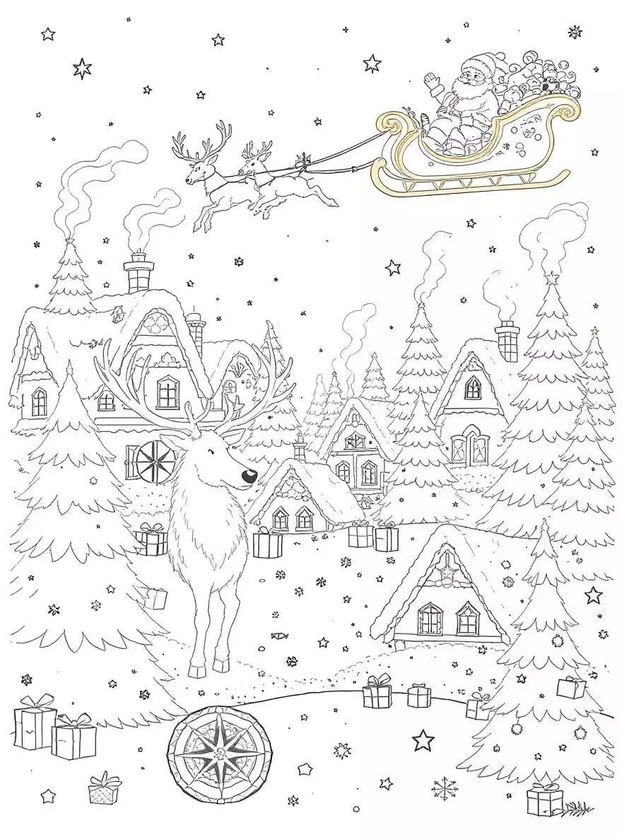 tranh tô màu giáng sinh đẹp 9