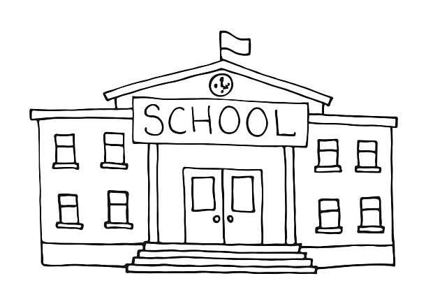 Tranh tô màu trường mầm non 2