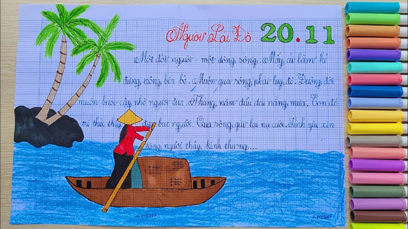 vẽ tranh 20-11 ảnh 26