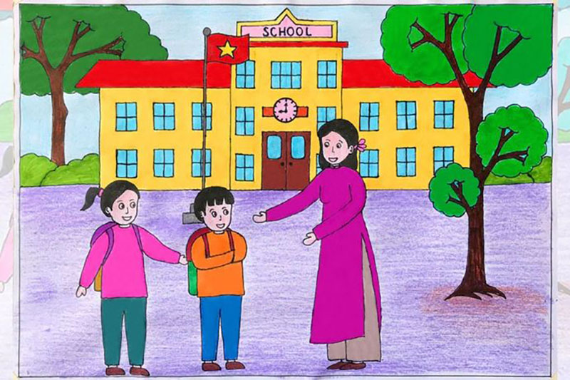 vẽ tranh 20-11 ảnh 29