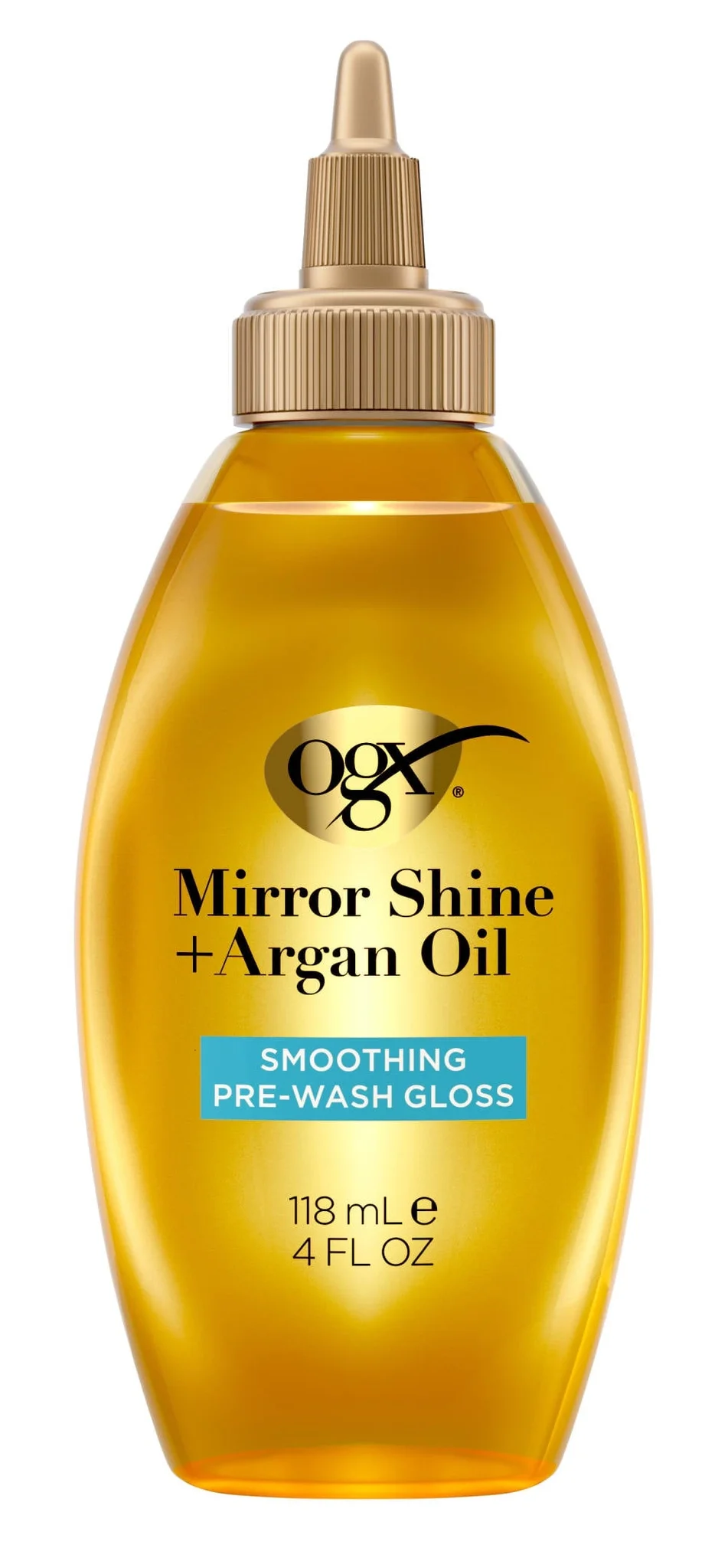 Kem dưỡng bóng tóc OGX Mirror Shine + Argan Oil Smoothing Pre-Wash Gloss