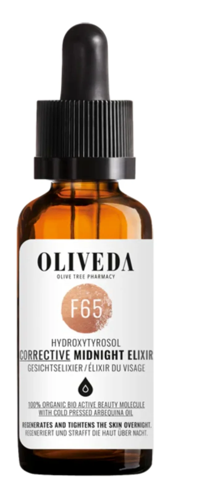 Dầu dưỡng da Olive Ree people F65 Corrective Midnight Elixir Oil