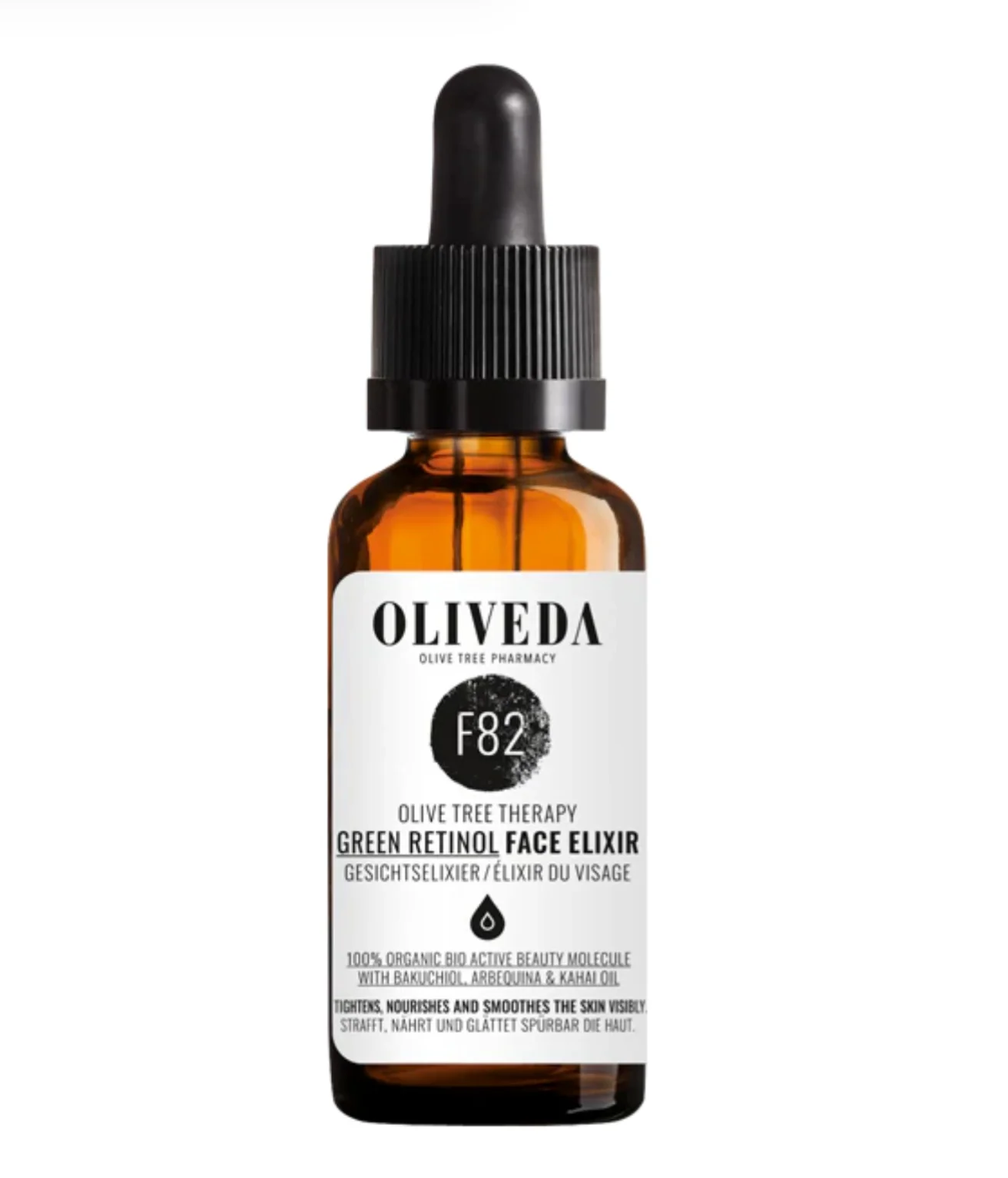 Tinh chất chống oxy hóa chứa retinol Olive tree people F82 Green Tea Face Elixir