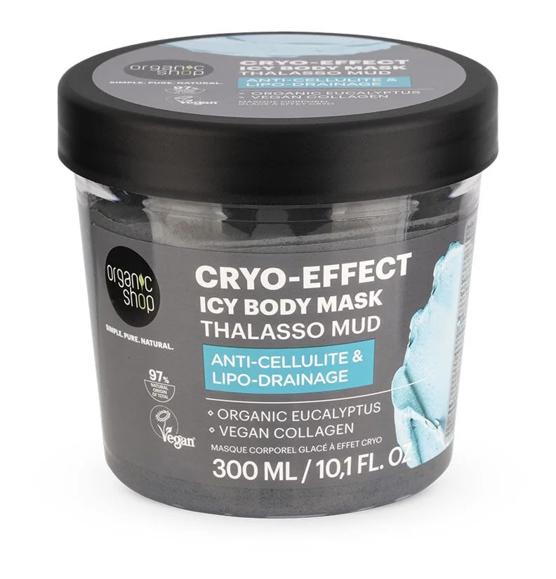 Mặt nạ Organic Shop Anti-cellulite & Lipo-drainage Mud Cryo-effect Icy Body Mask