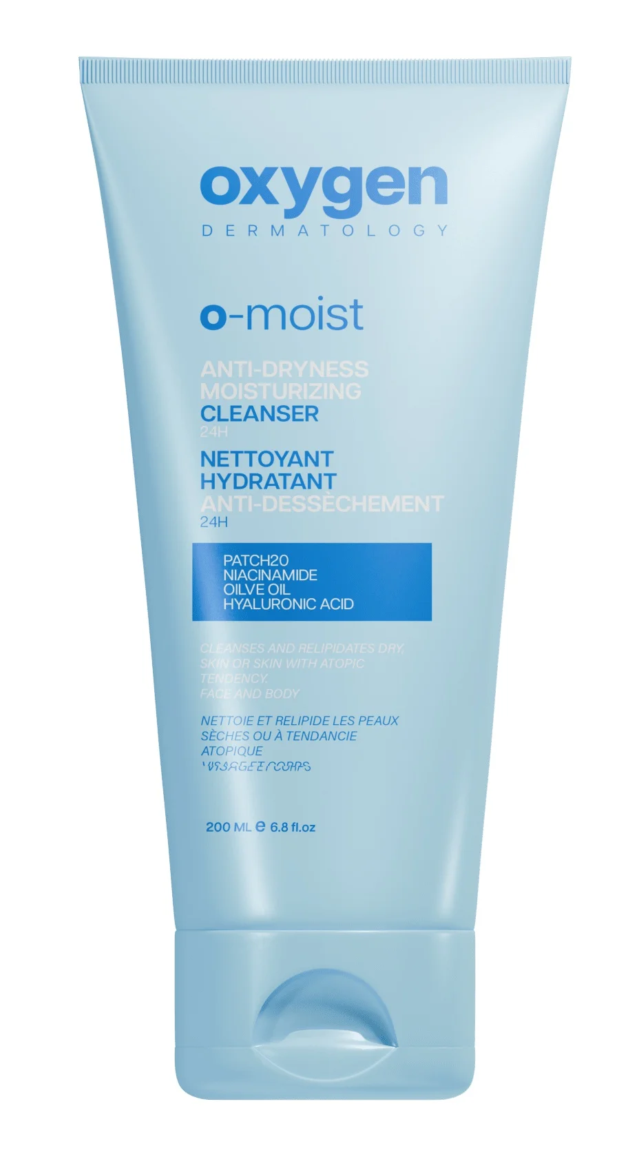oxygen dermatology O-moist Anti-dryness Moisturizing Cleanser