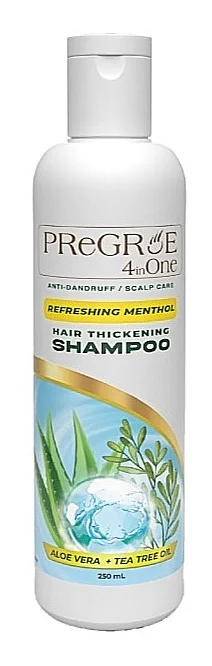 PREGROE 4-in-1 Refreshing Menthol Hair Thickening Shampoo