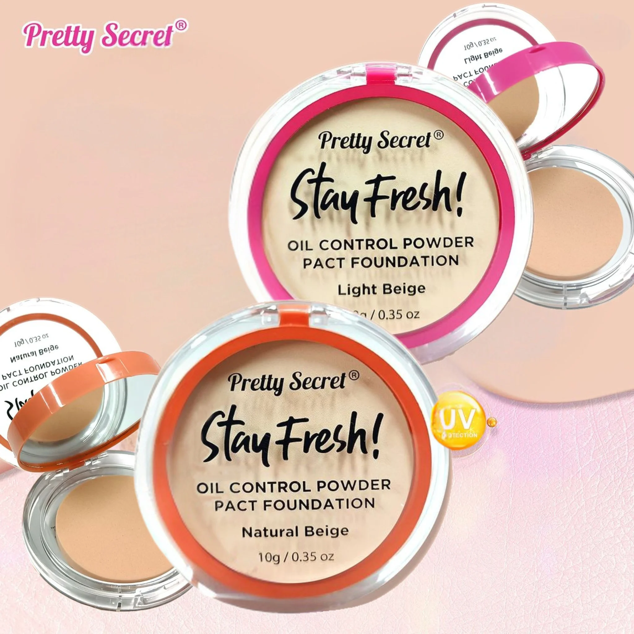 Phấn phủ Pretty Secret Face Powder Pact 10g