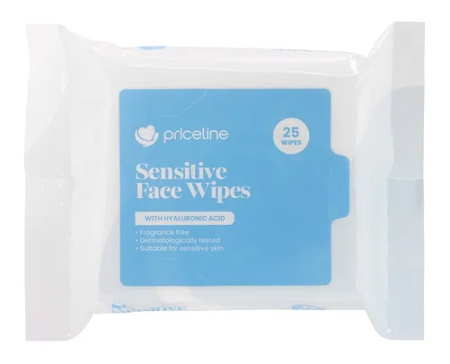 Khăn ướt Priceline Sensitive Face Wipes 25 Pack