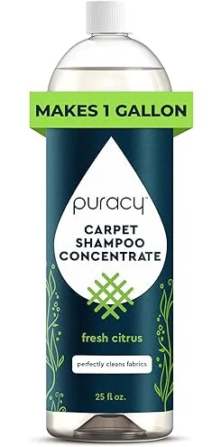 Dầu gội Puracy Carpet Shampoo – Plant Based Cleaner Solution For Shampooer, Pet Stain And Odor Remover, Low Foam Concentrate, Rug And Upholstery Care, Fresh Linen