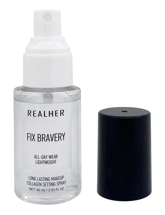Xịt giữ makeup REALHER Fix Bravery- Long Lasting Makeup Collagen Setting Spray