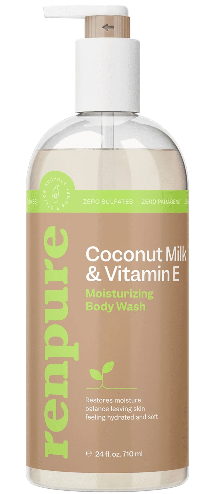 Dưỡng ẩm RENPURE Coconut Milk & Vitamin E Moisturizing Body Wash