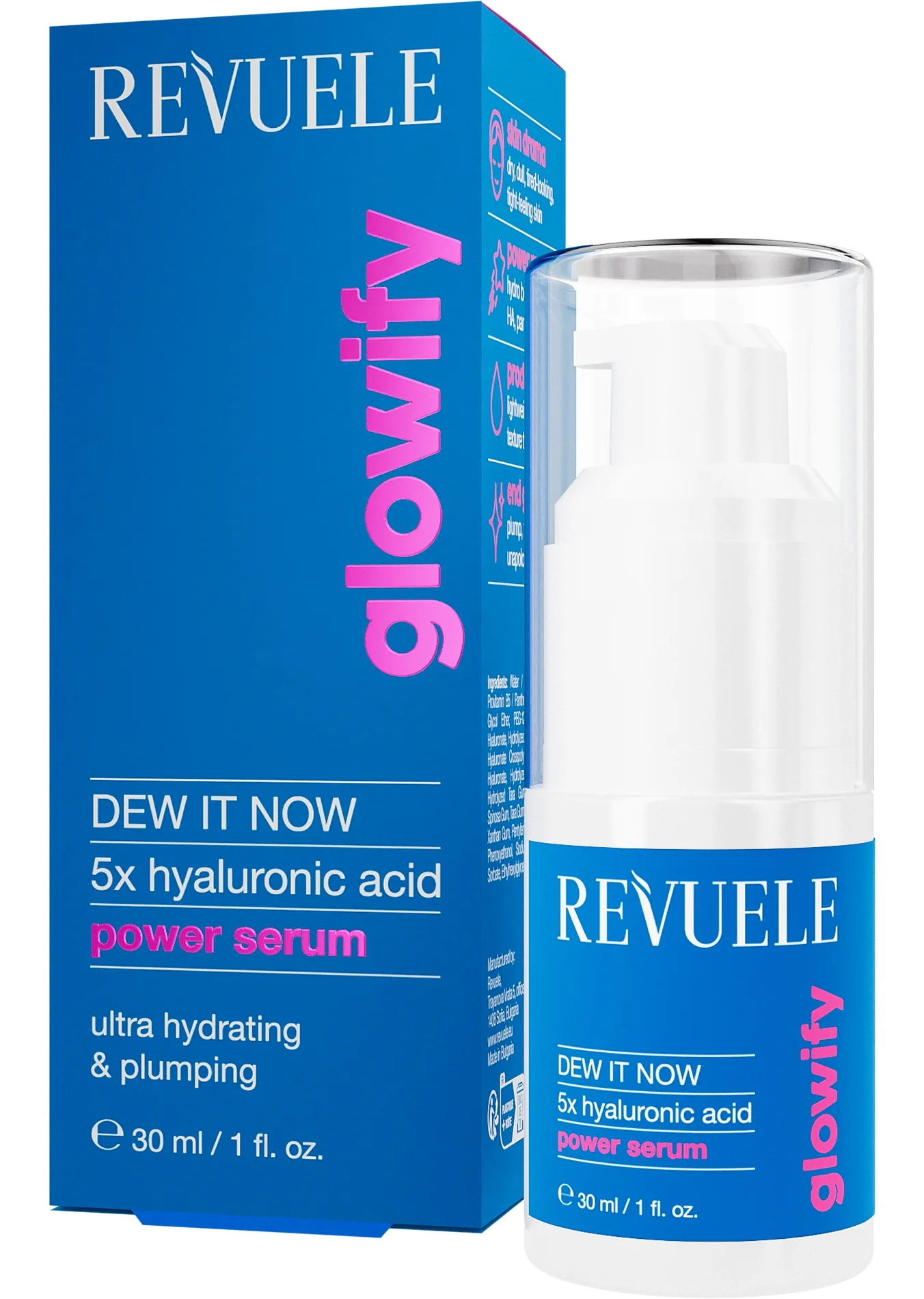 Tinh chất Revuele Glowify Dew It Now Power Serum 5x Hyaluronic Acid