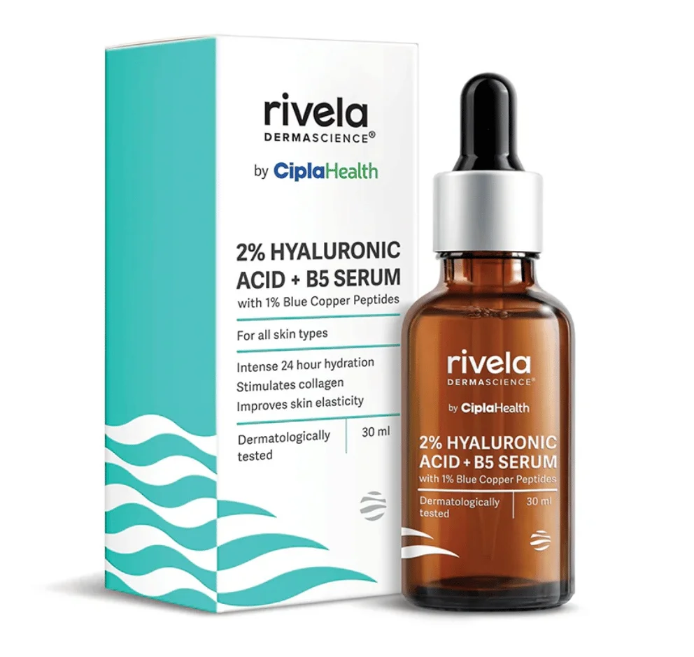 Rivela 2% Hyaluronic Acid, Vitamin B5 And 1% Copper Peptide Serum