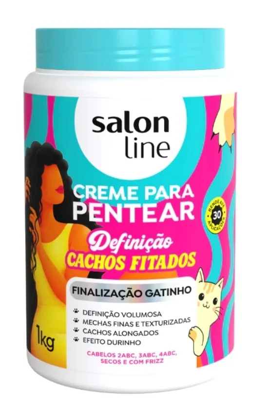 Salon Line Cachos Fitados Finalização Gatinho