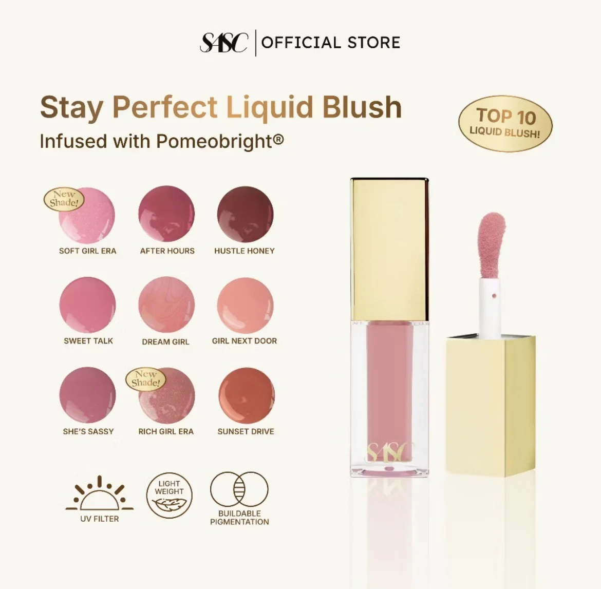 Phấn má hồng SASC ￼ Stay Perfect Liquid Blush