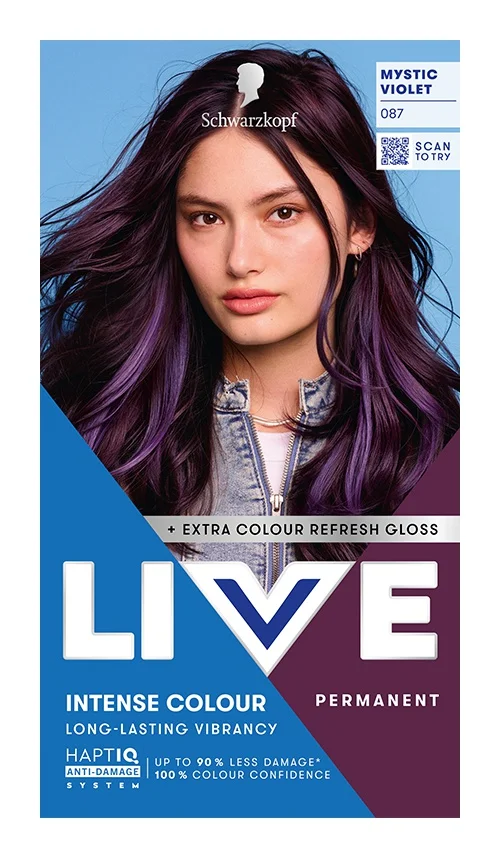 Thuốc nhuộm tóc Schwarzkopf Live Intense - Colour 087 Mystic Violet