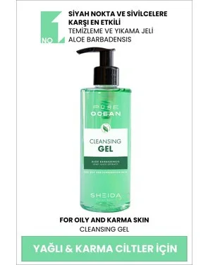 Sheida Pure Ocean Yağlı Ve Karma Ciltler İçin Yıkama Jeli