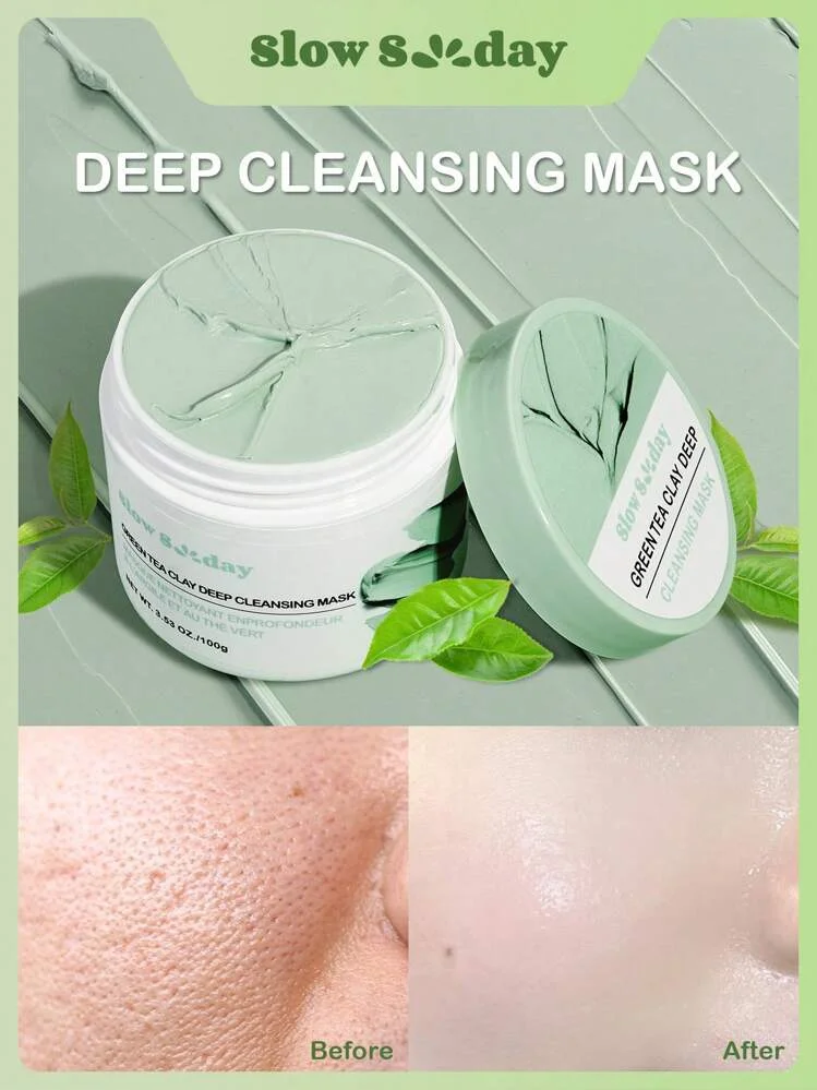 Shein slow sunday Green Tea Clay Deep Cleansing Mask
