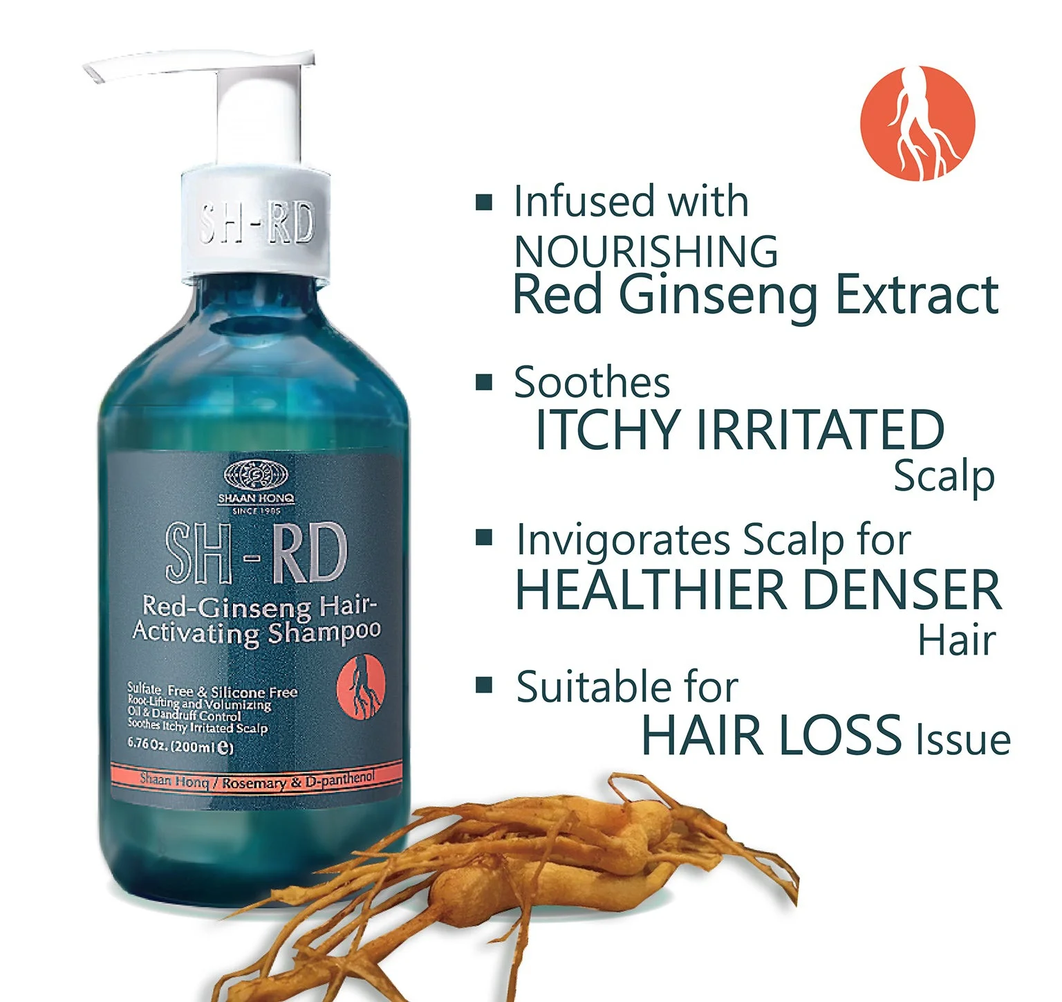SHRD Red Ginseng Hair Activating Shampoo