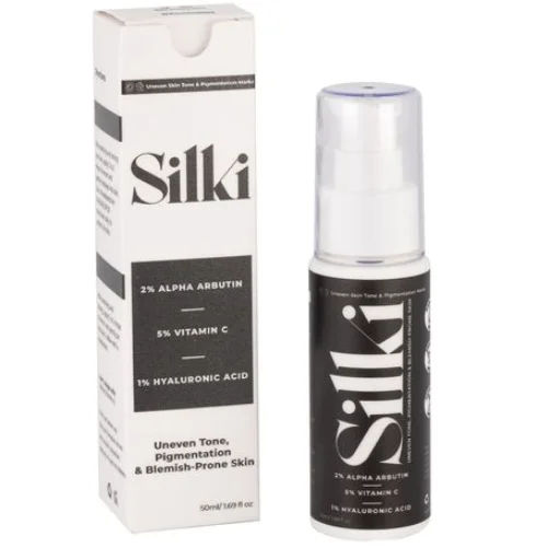 Silki 2% Alpha Arbutin + 1%hyaluronic Acid + 5% Vitamin C