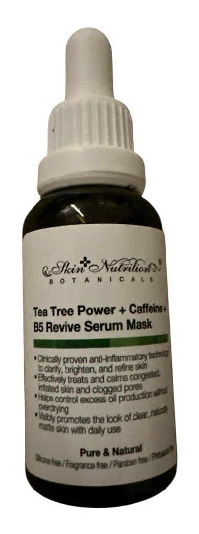 Tinh chất Skin nutrition botanicals Tea Tree Power+ Caffeine + B5 Revive Serum Mask