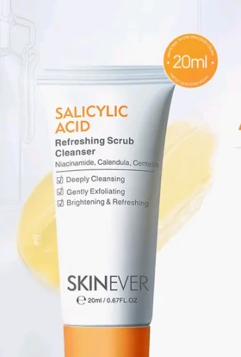Sữa rửa mặt SkinEver Salicylic Acid Refreshing Scrub Cleanser