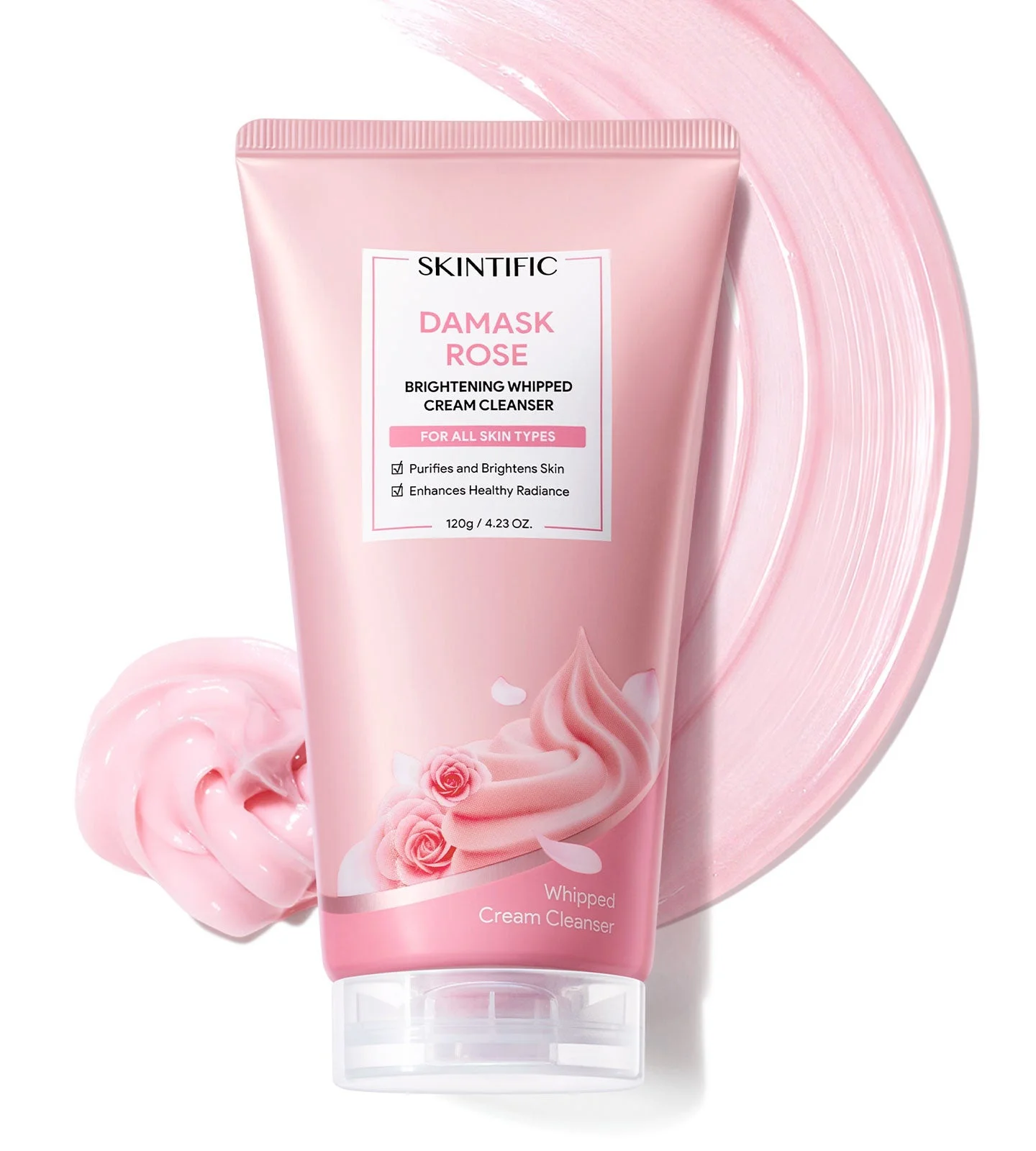 Sữa rửa mặt Skintific Damask Rose Whipped Cleanser
