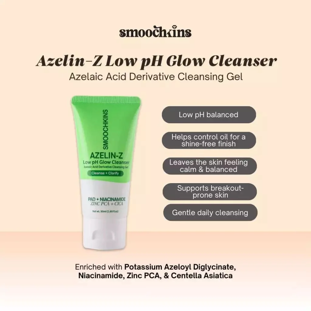 Sữa rửa mặt Smoochkins Azelin-Z Low pH Cleanser