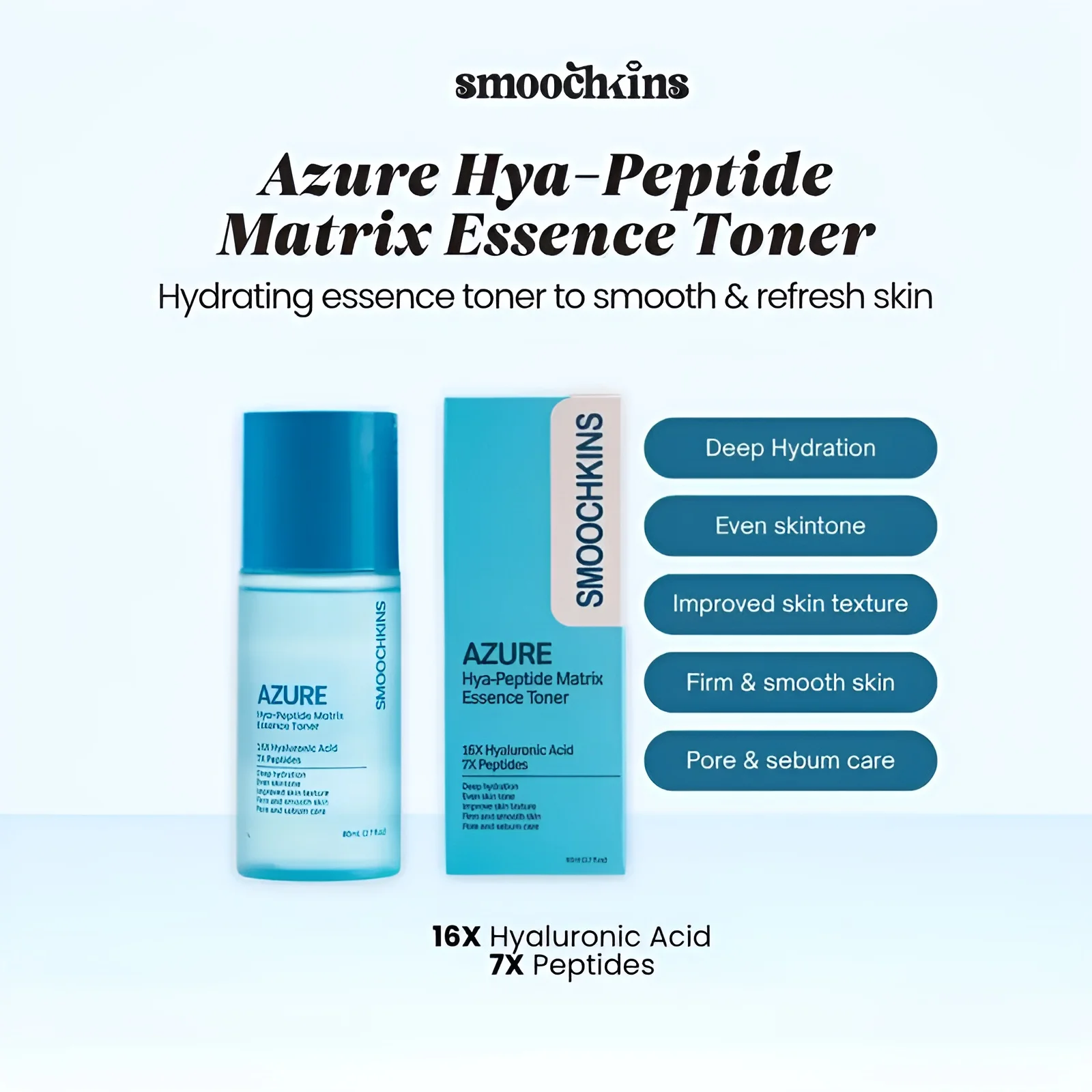 Smoochkins Azure Hya-Peptide Essence Toner